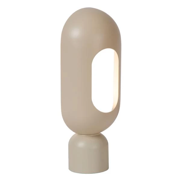 Lucide BARRIS - Lampe de table - 1xE27 - Taupe - détail 1